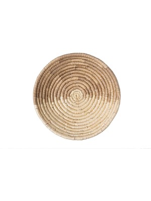 Meander Natural Bambu Afrikan El Yapımı Duvar Tabağı Dekoru 45CMX9CM 8810
