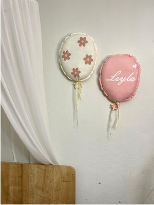 2li Papatyalı Balon Yastık Punch Işleme Bebek Odası Dekorasyonu