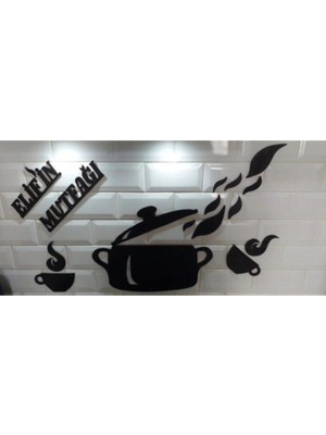 Elif'in Mutfağı Yazılı Ahşap Mutfak Süsü