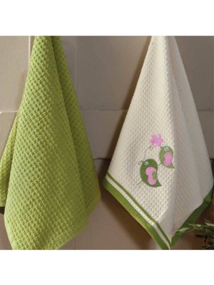 Mediterian Renkli ve yumuşak pamuk mutfak havlusu seti, 40x60, şık tasarım