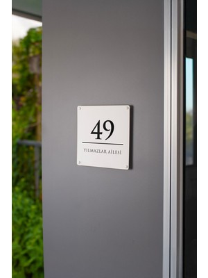 Kişiye Özel Kapı Numarası ve Kapı Isimliği Trj