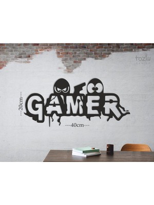 Gamer Duvar Dekoru, Oyuncu Duvar Dekoru, Genç Odası Duvar Tasarım