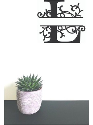 Dekoratif Ahşap Harf Monogram Harf 1 Adet Dekoratif Duvar Süsü