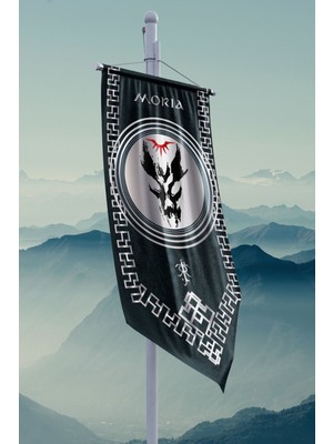 Yüzüklerin Efendisi Güç Yüzükleri Moria Krallığı Flama Bayrak 50X100