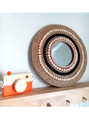 Jüt Halat Ayna Duvar Aksesuar