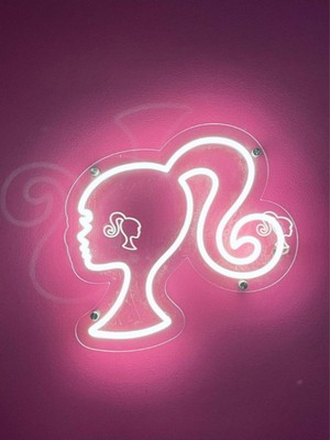 Neon LED Işıklı Barbie  Kuaför