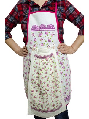 Mediterian Su Geçirmez Mutfak Seti, önlük ve havlu, 50x70, pamuk polyester, şık tasarım