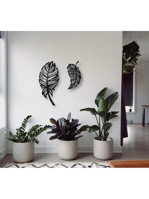 Ahşap Duvar Süsü Kuş Figürü 30 cm