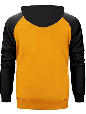 Beherit Seventh Blasphemy Sarı Renk Reglan Kol Kapşonlu Sweatshirt