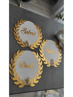 Sabret Şükret Dua Et Seti 30 cm