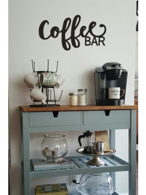 Coffee Bar Dekoratif Ahşap Duvar Dekoru