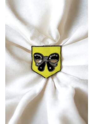 Yapıştırma Fiyonk Desenli Cep Aksesuar 2'li Paket