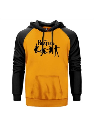 The Beatles Multimedia Sarı Renk Reglan Kol Kapşonlu Sweatshirt
