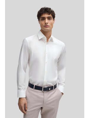 Boss Slim Fit Erkek Gömlek Beyaz