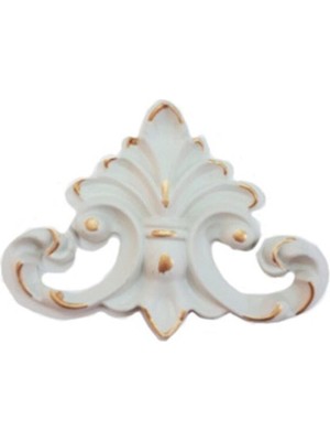 Dekoratif Beyaz Altın Duvar Çıta Motifi 10*12CM (1 Adet) DGM52-D2