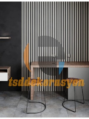 85 cm Ahşap Şerit Duvar Paneli/çıtası Beyaz