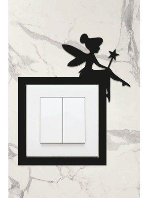 Ahşap Priz Çerçevesi Peri Temalı