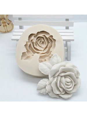 Teknotrust Gül Şekilli Mum Kek Sabun & Kokulutaş Silikon Kalip