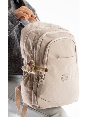 Duomino Krinkıl Suya Dayanıklı Büyük Boy Siyah Klinkır Sırt Çantası Seyahat Okul Çanta 14 Lise