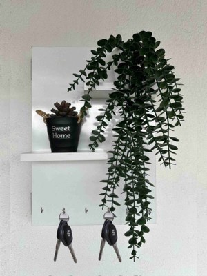 Dekoratif Raflı Sigorta Gizleme Kutusu Anahtarlıklı Mdf Sigorta Gizleme Panosu