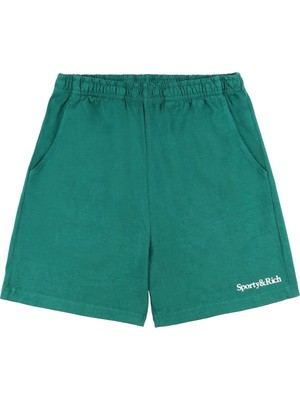 Şık Serif Logo Spor Şortları