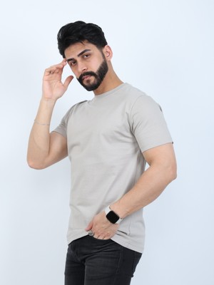 twentyfive25 Erkek Relaxed Fit Bisiklet Yaka Basic Tişört