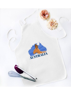 Mediterian Beyaz Renkli Mutfak Önlüğü, Şık Tasarım, Rahat ve Dayanıklı Pamuk Viskon Malzeme