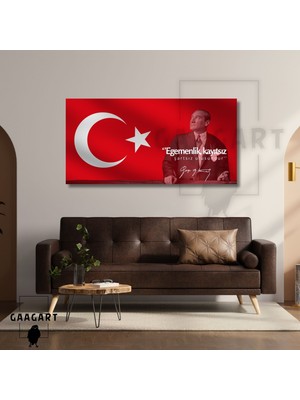Panoramik Kanvas Makam Panosu Atatürk Sözleri ''egemenlik, Kayıtsız Şartsız Ulusundur. ''