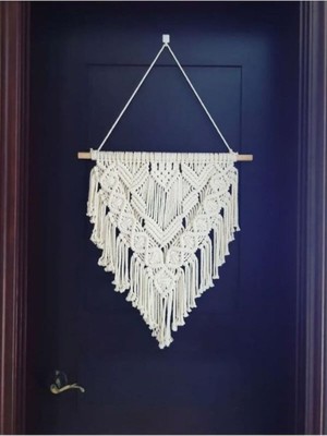 Duvara Asılan Makrome Duvar Süsü Duvar Süs Kapı Süsü