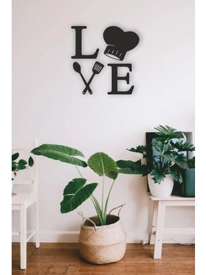 Love Lazer Kesim Ahşap Duvar Dekoru