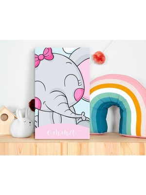 Mediterian Renkli Bebek Odası Kanvas Tablo 30x50cm, Dekor ve Hediye, Canlı Renkler