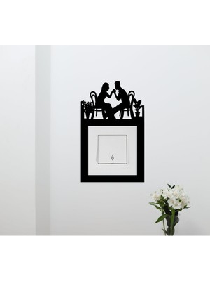 Sevgi Aşk Temalı Priz Üstü Dekor Süs Ahşap Mdf Çerçeve