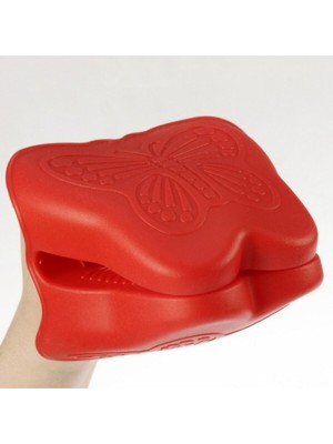 Mediterian Kırmızı Silikon Fırın Eldiveni, Güvenli ve Dayanıklı Tutacak, 100x100 cm