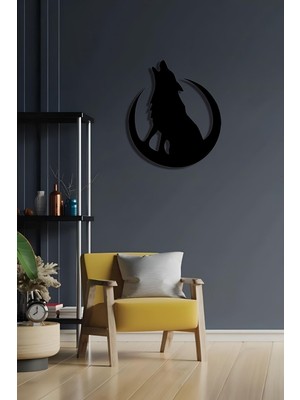 Hilal Kurt Duvar Dekoru - Duvar Dekorasyonu 45 x 40CM