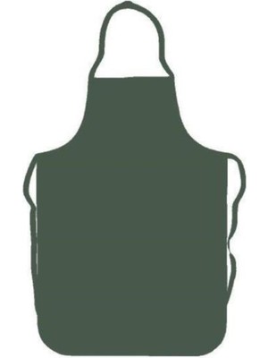 Mediterian Haki Yeşil Askılı Mutfak Bulaşık Önlüğü, 70x120 cm, Suni Deri