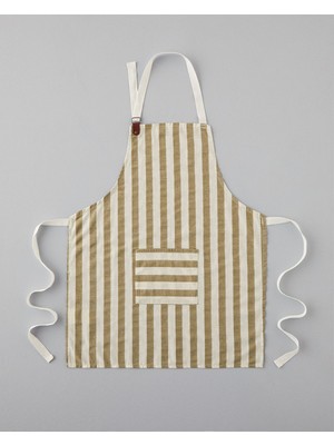 Mediterian Yeşil Pamuk-Keten Mutfak Önlüğü 70x55 cm, şık ve kullanışlı mutfak aksesuarı