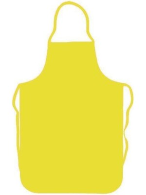 Mediterian Sarı askılı lamineli mutfak bulaşık önlüğü 50x100 cm, suni deri materyal