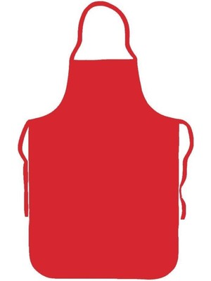 Mediterian Kırmızı Askılı Lamineli Bulaşık Önlüğü 70x120cm, şık ve pratik kullanım sağlar