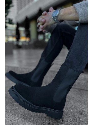 Nemere Srt Alaska Süet Erkek Bot Sıyah