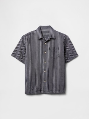 Gap Erkek Çocuk Lacivert Relaxed Kısa Kollu Gömlek