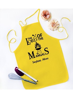 Mediterian Kişiye Özel Renkli Mutfak Önlüğü, Pamuk, 55x75, Şık ve Kullanışlı Tasarım