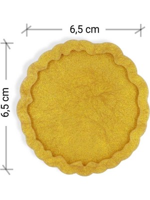 Teknotrust Yuvarlak Magnet - Kıvrık Kenar - Premium Seri Silikon Kalıp Epoksi Reçine Döküm Çalışmaları 6,5 cm