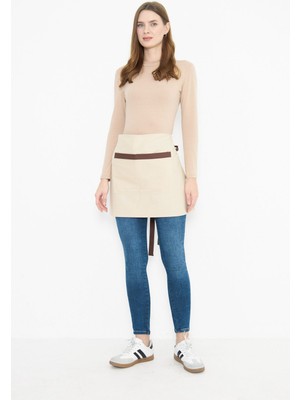 Mediterian Su geçirmez bej önlük, kafe, restoran, aşçı, garson ve çiçekçi kullanımı için ideal