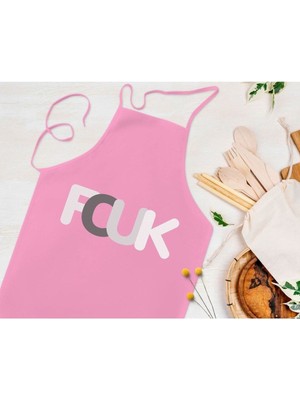 Mediterian Pembe Mutfak Önlüğü, Pamuk-Viskon Polyester, Şık ve Hediye Seçeneği