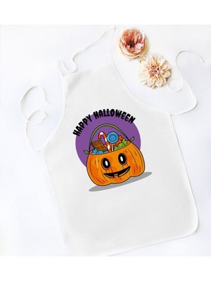 Mediterian Renkli Halloween temalı mutfak önlüğü, şık ve kullanışlı ev aksesuarı