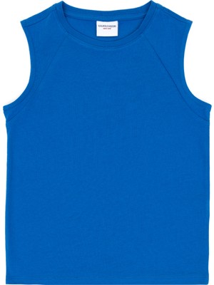 U.S. Polo Assn. Erkek Çocuk Kobalt Kolsuz Bisiklet Yaka Tişört 50307160-VR077