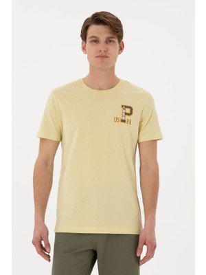 U.S. Polo Assn. Erkek Regular Fit Bisiklet Yaka Açık Haki Tişört 50306897-VR183