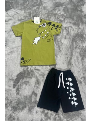 New Kids Dinozor Baskı Erkek Çocuk Takım