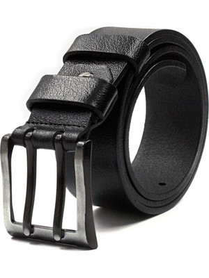 %100 Manda Derisi Çift Dilli Erkek Kot Kemeri 4,5 cm