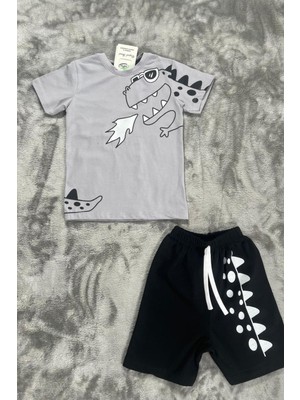 New Kids Dinozor Baskı Erkek Çocuk Takım